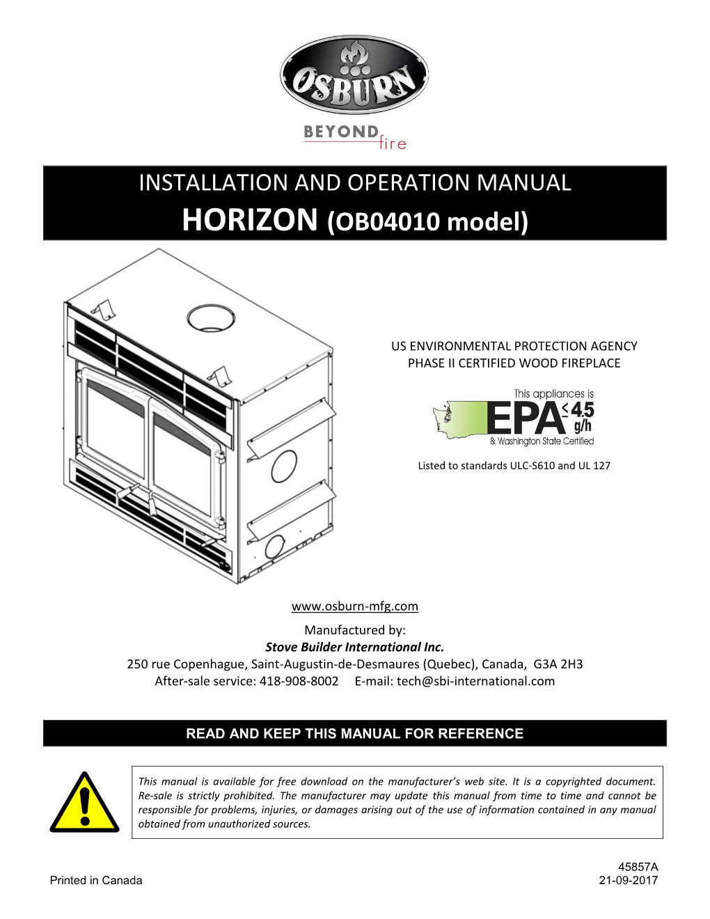 HORIZON (OB04010 Model)