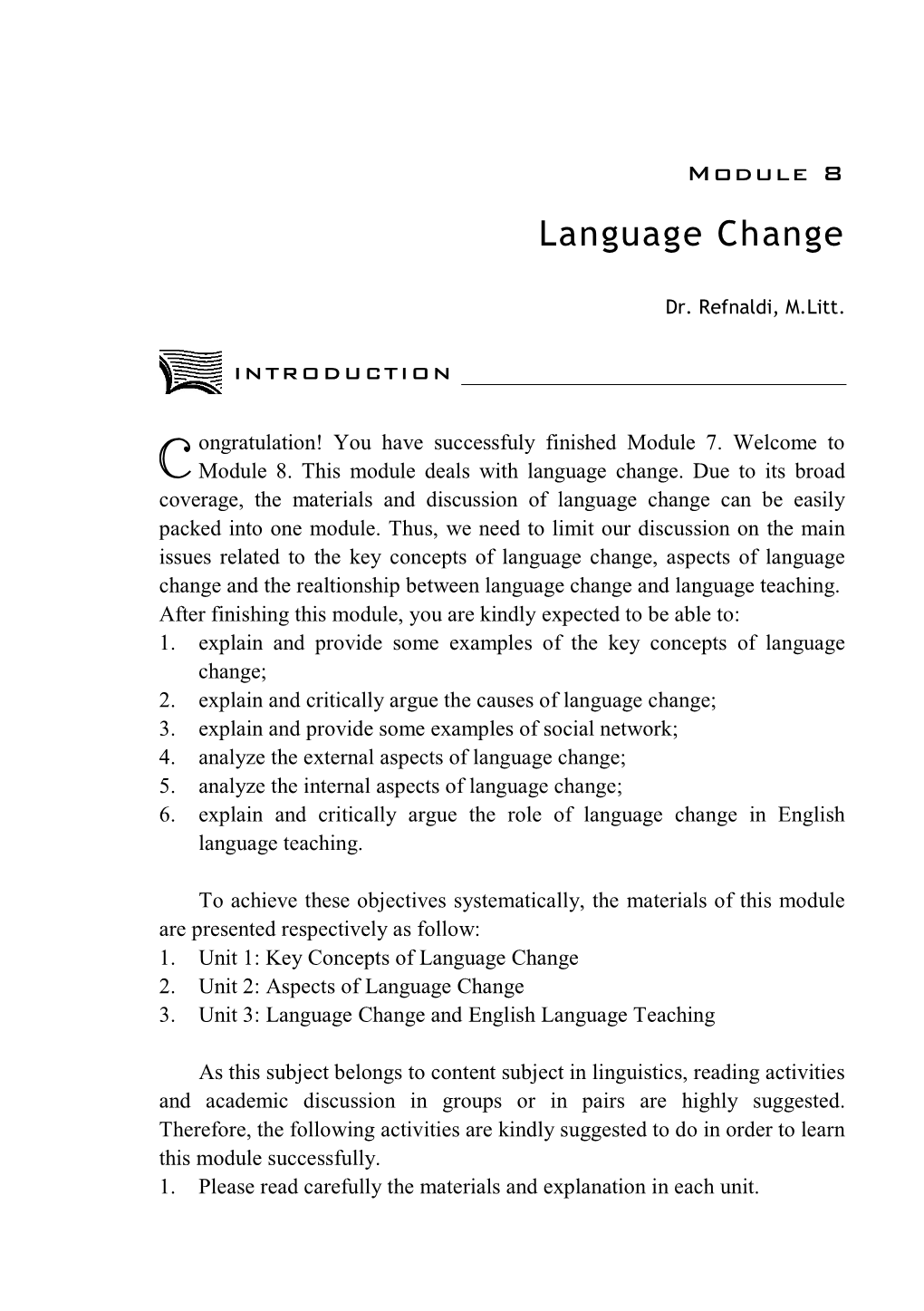 Language Change