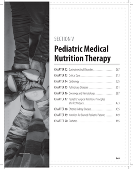 Pediatric Medical Nutrition Therapy