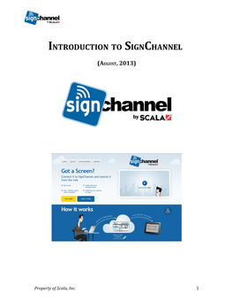 Introduction to Signchannel