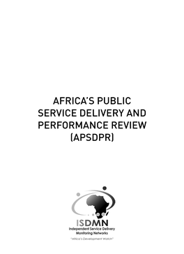 Africa's Public Service Delivery and Performance Review