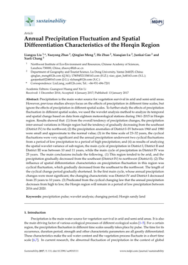 Annual Precipitation Fluctuation and Spatial Differentiation Characteristics of the Horqin Region