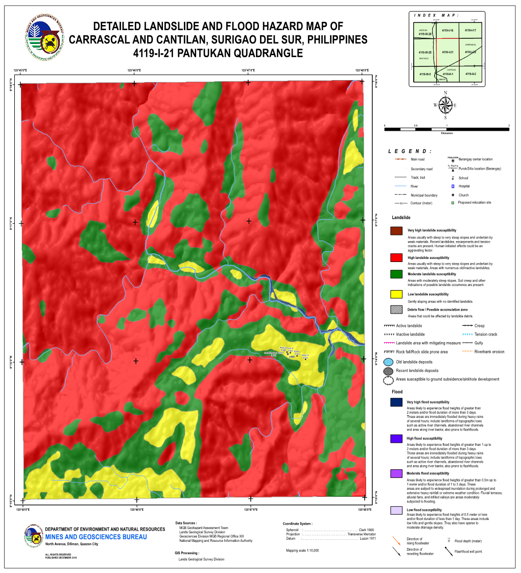 Detailed Landslide and Flood Hazard Map of Carrascal - DocsLib