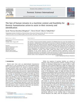 The Fate of Human Remains in a Maritime Context and Feasibility For