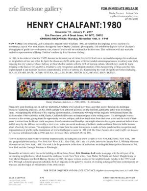 Henry Chalfant:1980