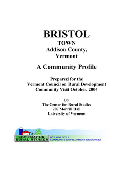 BRISTOL TOWN Addison County, Vermont