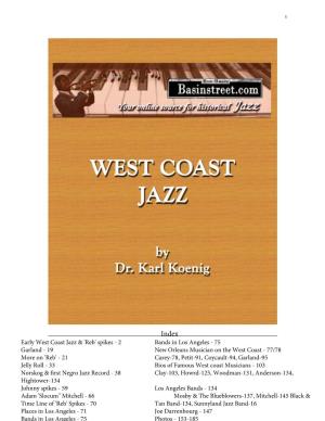 Early West Coast Jazz