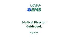 EMS Medical Director Guidebook