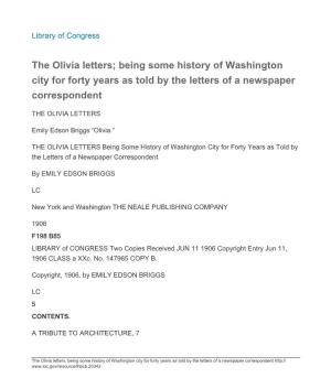 Being Some History of Washington City for Forty Years As Told by the Letters of a Newspaper Correspondent