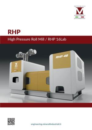 High Pressure Roll Mill / RHP 16Lab