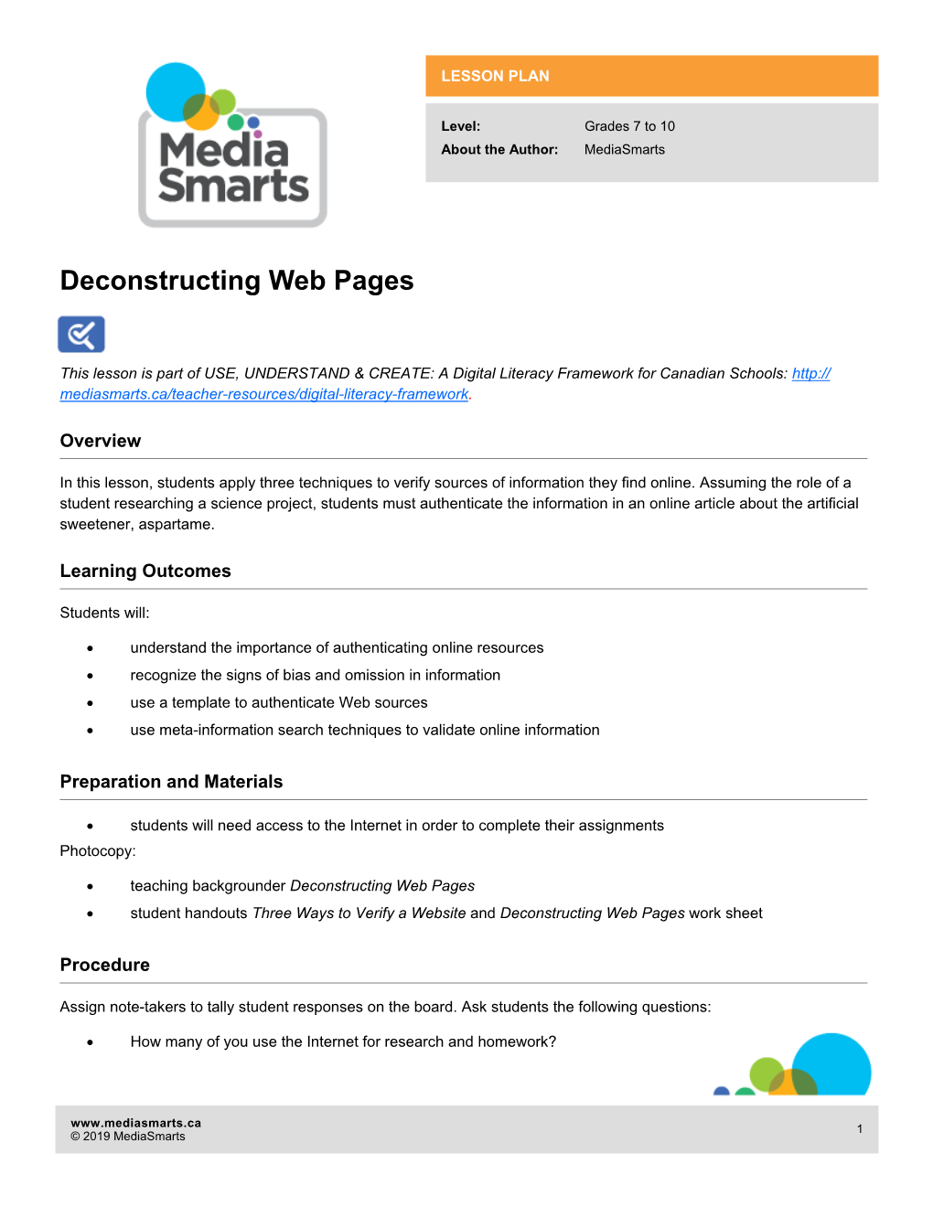 Deconstructing Web Pages