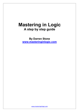 Mastering in Logic a Step by Step Guide