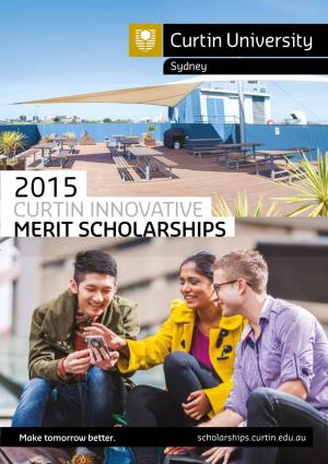 Curtin Innovative Merit Scholarships