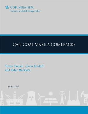 Can Coal Make a Comeback?
