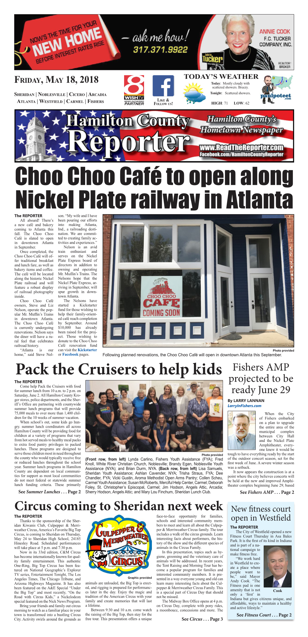 Choo Choo Café to Open Along Nickel Plate Railway in Atlanta the REPORTER Son