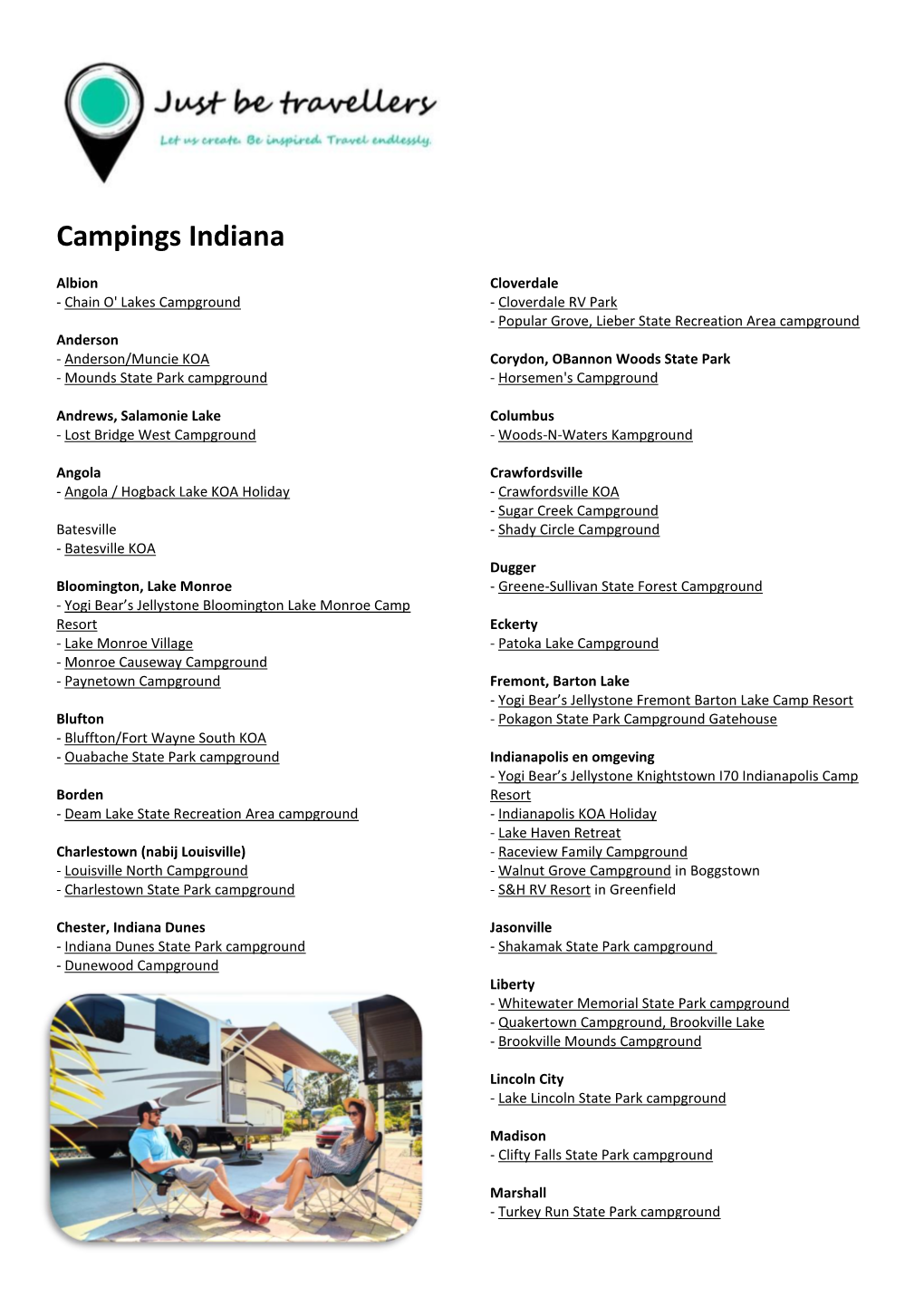 Campings Indiana