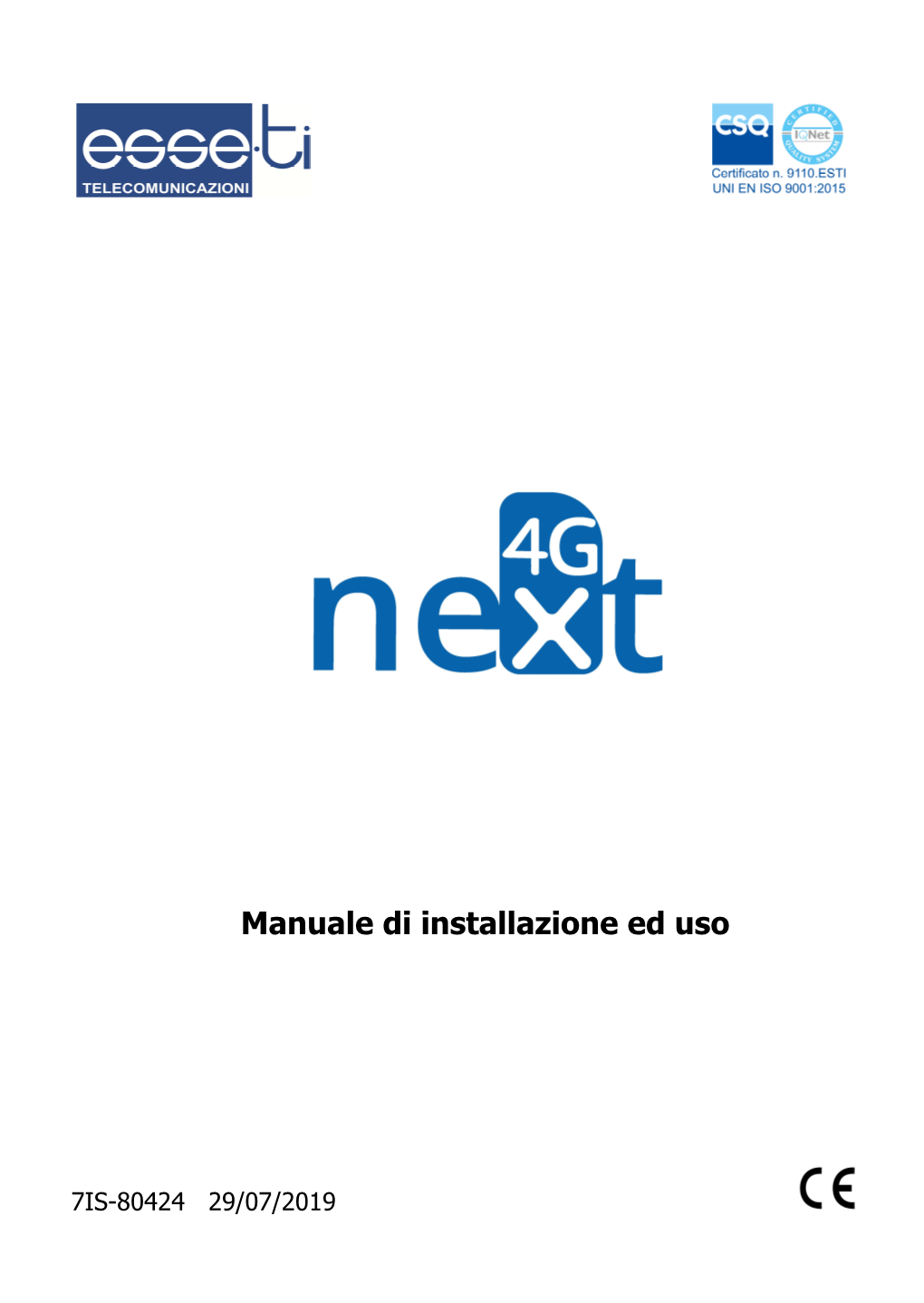 Manuale Di Installazione Ed Uso