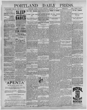 Portland Daily Press: January 26, 1897