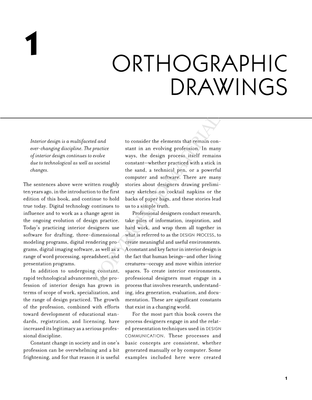 Orthographic Drawings