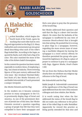 A Halachic Flag?