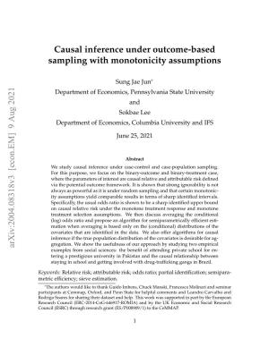 Causal Inference in Case-Control Studies