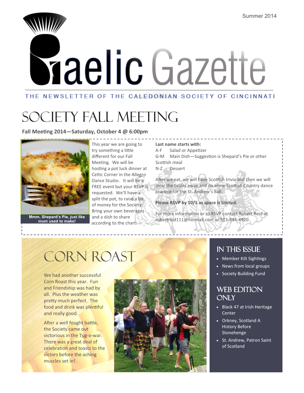 Caledonian Gazette 2014 Fall.Pub