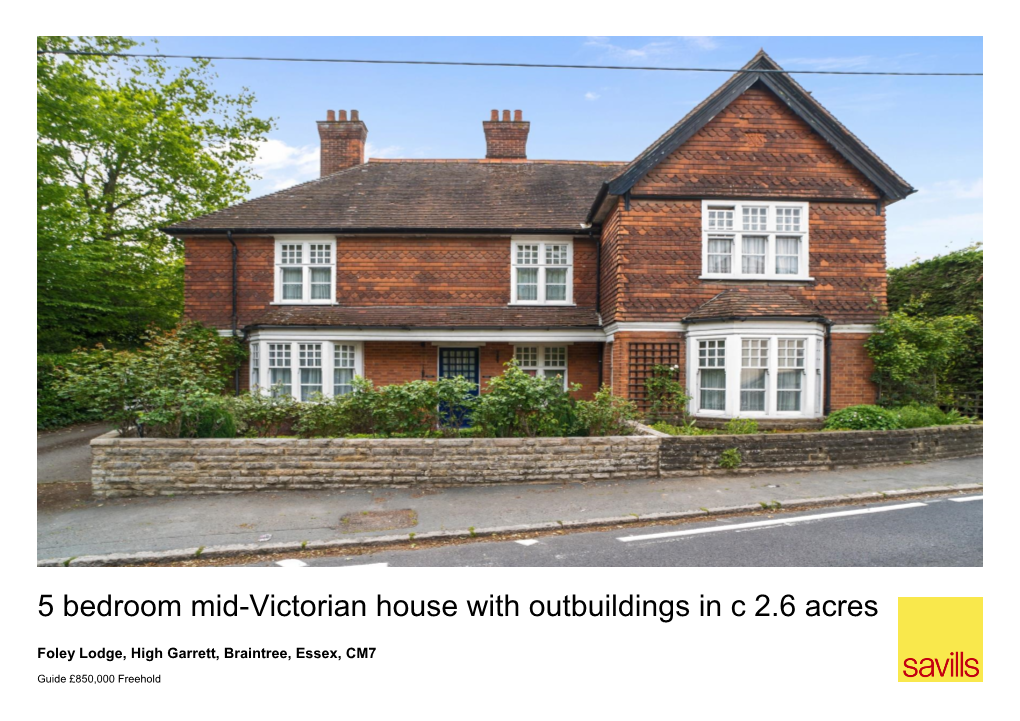 5 Bedroom Mid-Victorian House with Outbuildings in C 2.6 Acres
