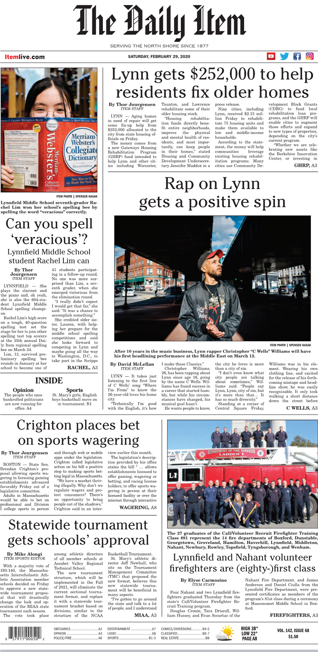 Rap on Lynn Gets a Positive Spin Lynn Gets $252,000 to Help Residents Fix