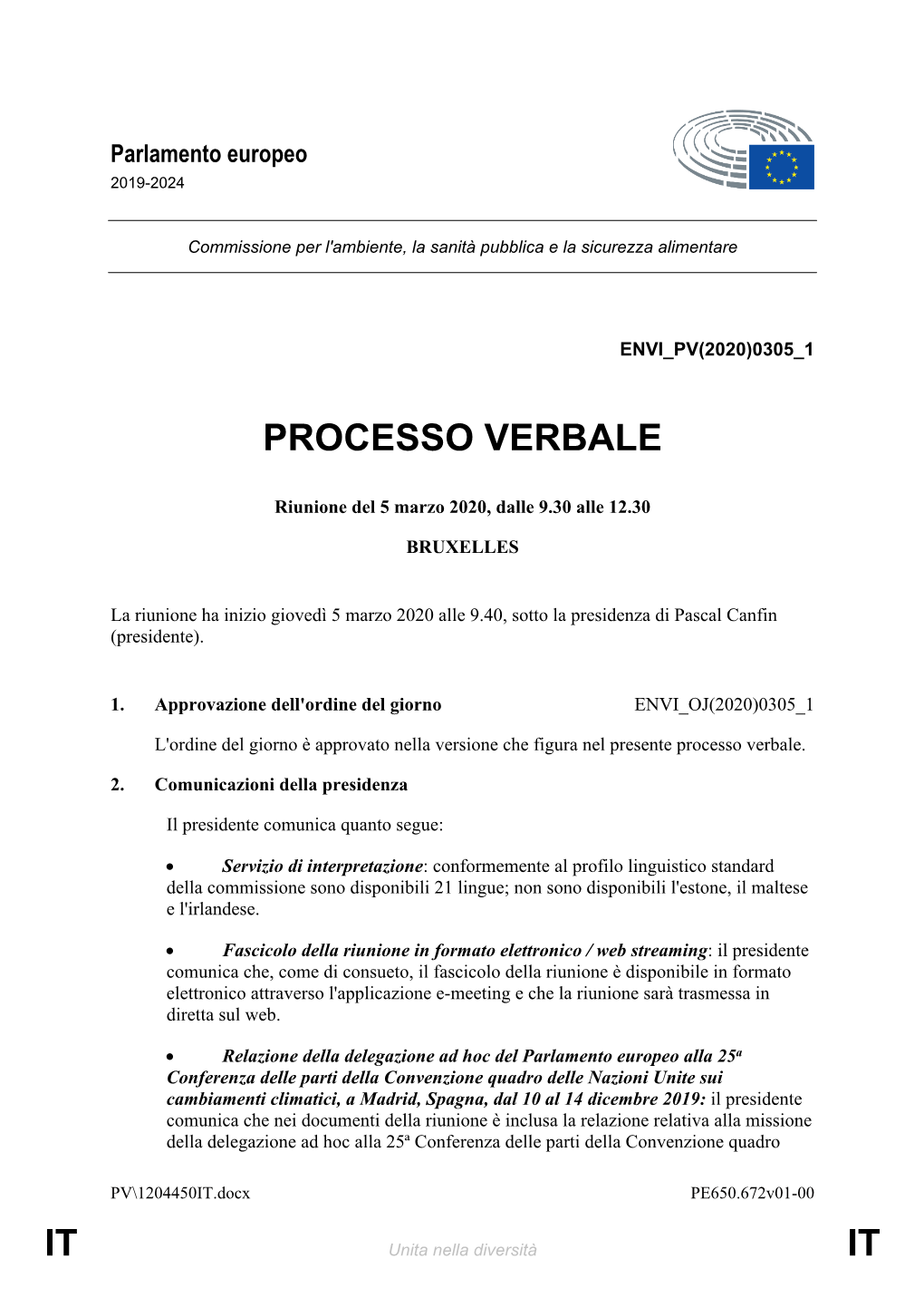 It It Processo Verbale