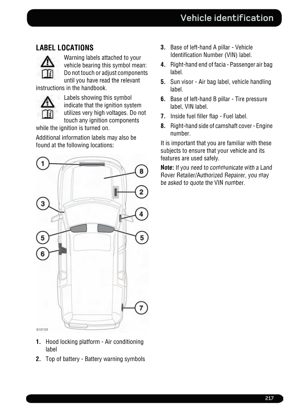 Vehicle Identification