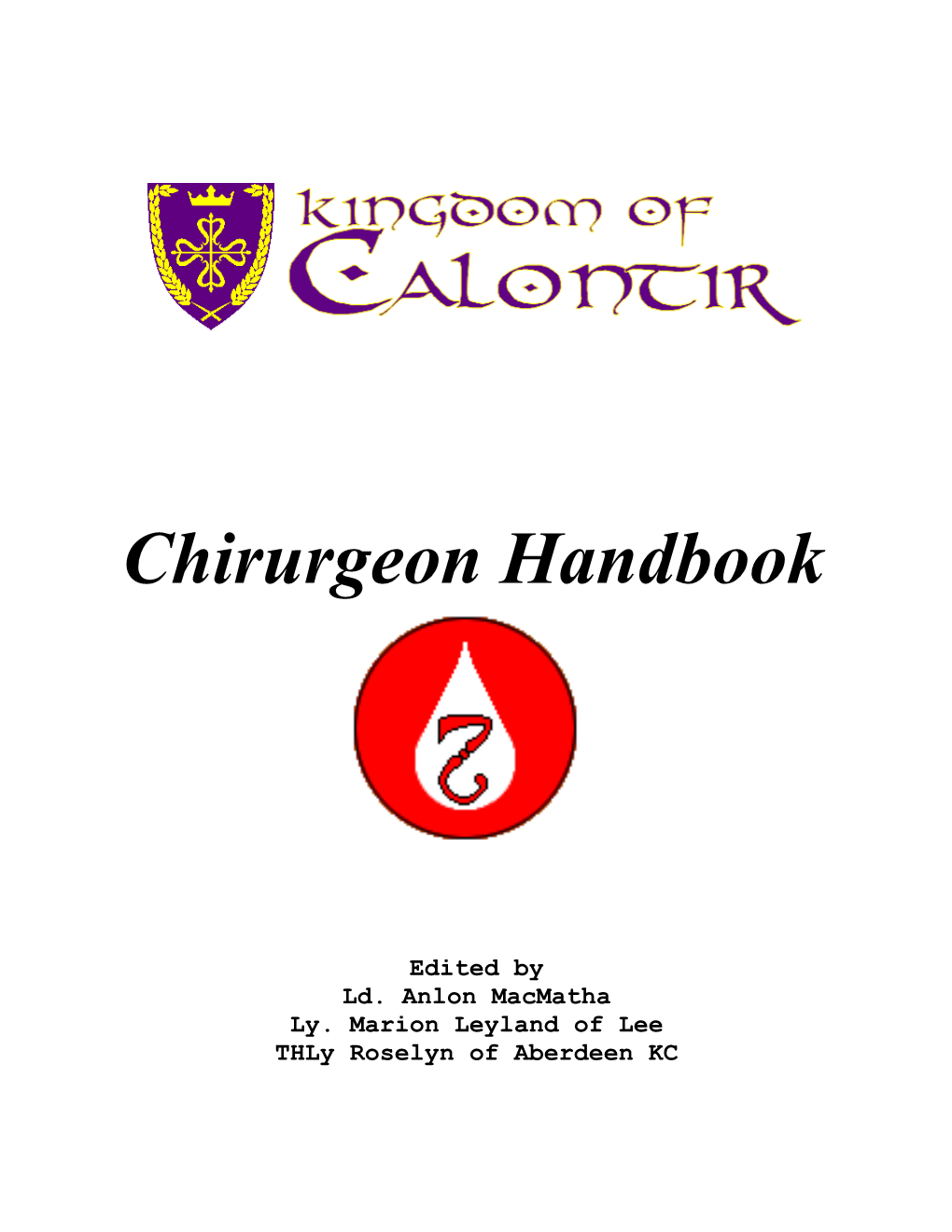 Chirurgeon Handbook