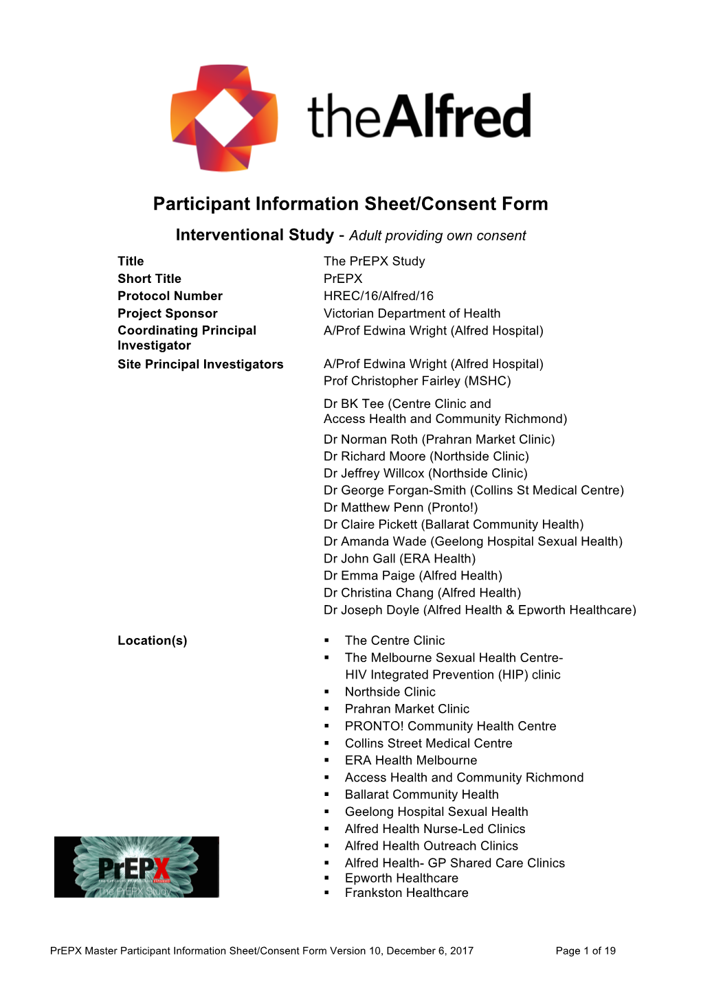 Participant Information Sheet/Consent Form