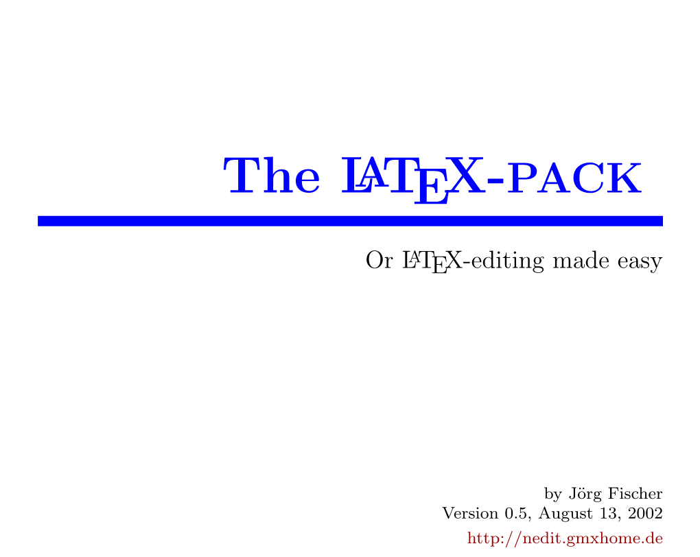 The LATEX-PACK