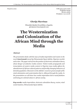 The Westernization and Colonization of the African Mind Through the Media