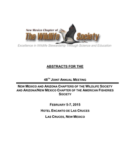 Abstracts for the February 5-7, 2015