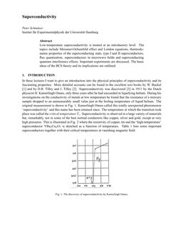 Superconductivity