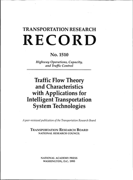 Traffic Flow Theory and Characteristics with Applications for Intelligent Transportation System Technologies