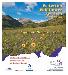 The 14Th Annual Waterton Wildflower Festival