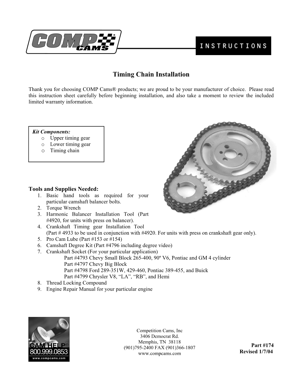 Timing Chain Installation