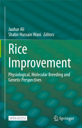 Jauhar Ali Shabir Hussain Wani Editors Physiological, Molecular Breeding and Genetic Perspectives