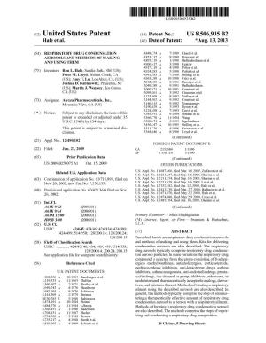 (12) United States Patent (10) Patent No.: US 8,506,935 B2 Hale Et Al