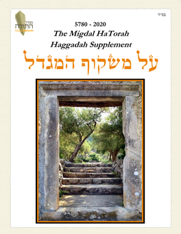 Migdal Haggadah Supplement Post Edits