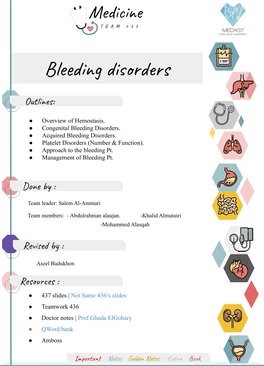 Bleeding Disorders