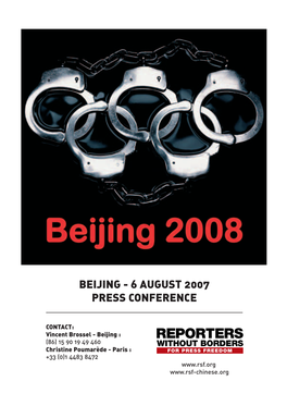 Beijing - 6 August 2007 Press Conference