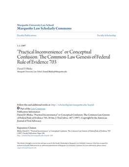 The Common-Law Genesis of Federal Rule of Evidence 703