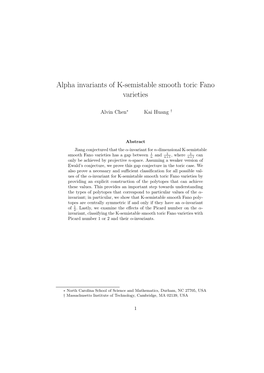 Alpha Invariants of K-Semistable Smooth Toric Fano Varieties