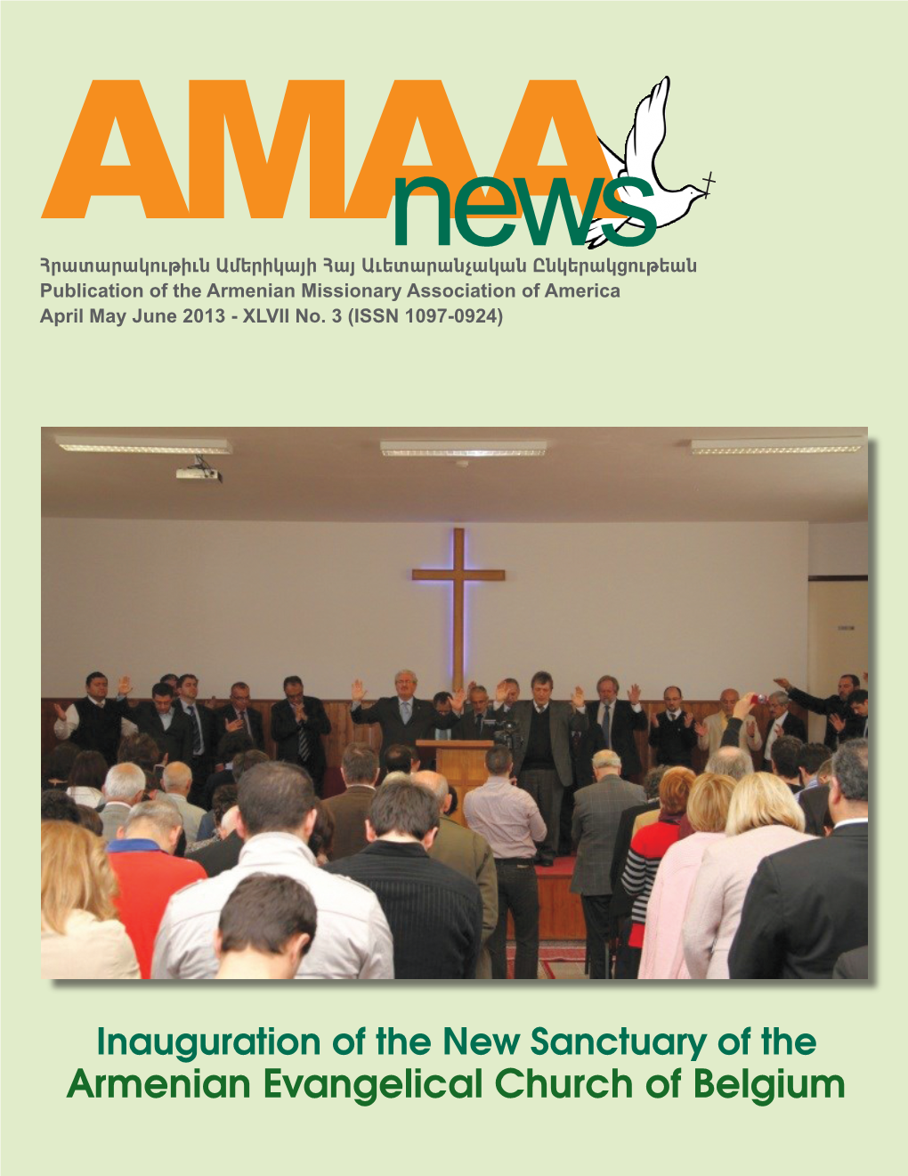 Armenian Evangelical Church of Belgium Editorial Message