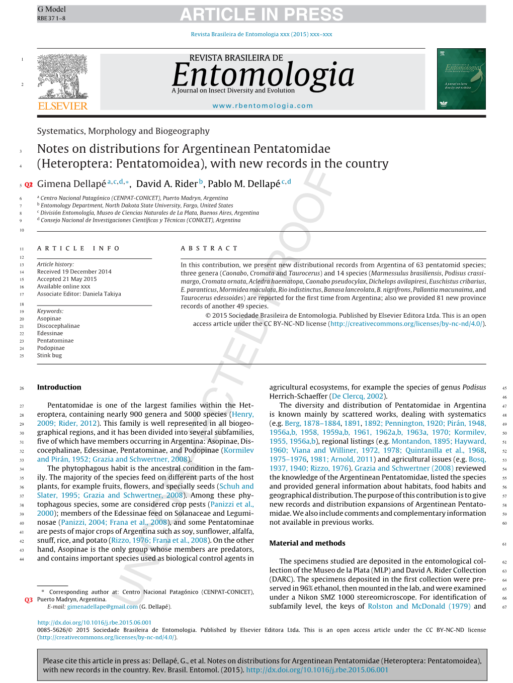 Heteroptera: Pentatomoidea), with New Records in the Country