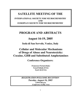 Satellite Meeting of the Program and Abstracts