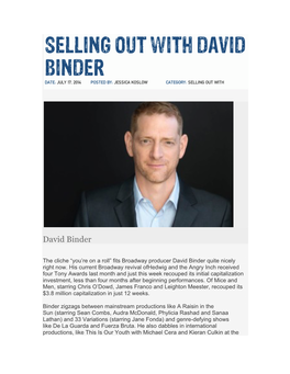 David Binder Productions |